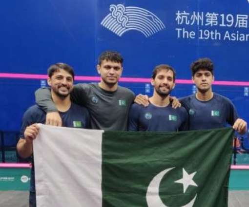 Pakistan secures silver in Squash at 19th Asian Games