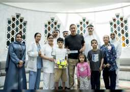 Italian Football legend Totti brings a smile to young football fans at PureHealth’s SKMC