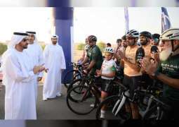 Hamdan bin Zayed inaugurates Madinat Zayed Cycling Track in Al Dhafra Region