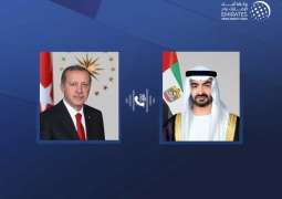 UAE and Turkish Presidents discuss regional developments and civilian protection efforts in phone call 