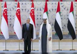 UAE President receives Prime Minister of Singapore in official reception ceremony