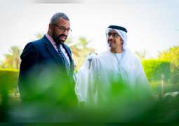 Abdullah bin Zayed receives James Cleverly, discusses UAE-UK partnership, regional developments