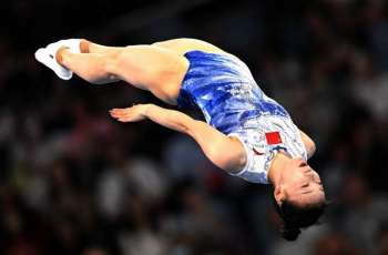 China's Zhu claims gold in women's individual trampoline in Asiad