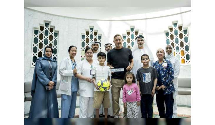 Italian Football legend Totti brings a smile to young football fans at PureHealth’s SKMC