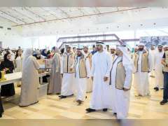 Theyab bin Mohamed bin Zayed visits Tarahum - for Gaza campaign centre in Abu Dhabi