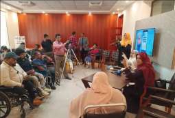 Meting On PWD Services App Held At Social Welfare Complex Lahore