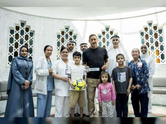 Italian Football legend Totti brings a smile to young football fans at PureHealth’s SKMC