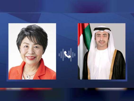 Abdullah bin Zayed discusses regional de-escalation efforts in phone call with Japanese FM