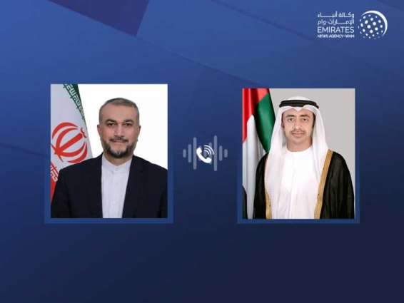 Abdullah bin Zayed receives phone call from Iranian FM