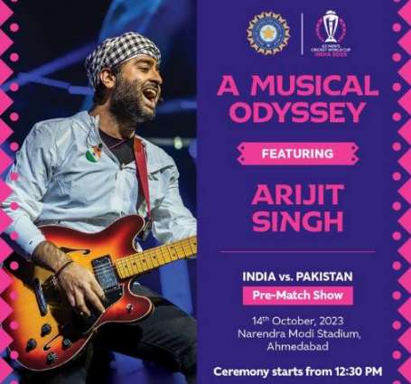 Arijit Singh's pre-game show to enthrall fans ahead of Pakistan-India World Cup clash
