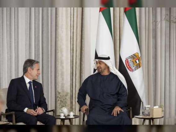 UAE President and US Secretary of State discuss civilian protection and urgent humanitarian corridors to Gaza