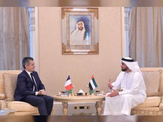 Saif bin Zayed meets with French Minister of Interior