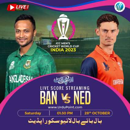 Cricket World Cup 2023 Match 28 Netherlands Vs. Bangladesh, Live Score, History, Who Will Win