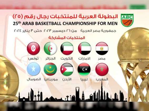 10منتخبات تشارك في البطولة العربية للسلة بالقاهرة