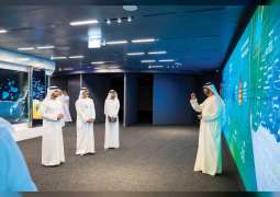 Khaled bin Mohamed bin Zayed receives Maktoum bin Mohammed bin Rashid at ADNOC’s headquarters