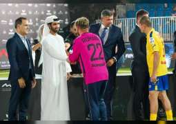 صقر بن سعود يتوج منتخب رومانيا بطلاً لكأس العالم المصغرة لكرة القدم 2023 في رأس الخيمة