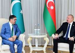 Caretaker PM, Azerbaijan’s President discuss bilateral ties