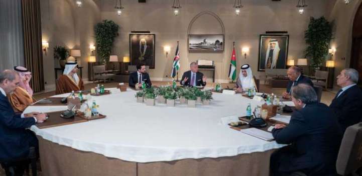 King of Jordan receives Abdullah bin Zayed and ministers particip ..