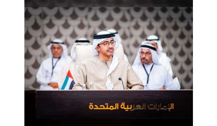 عبدالله بن زايد يشارك في الاجتماع التنسيقي لوزراء الخارجية العرب والاجتماع المشترك مع بلينكن في عمان