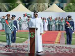 Saif bin Zayed raises UAE flag at Ministry of Interior to mark UAE Flag Day