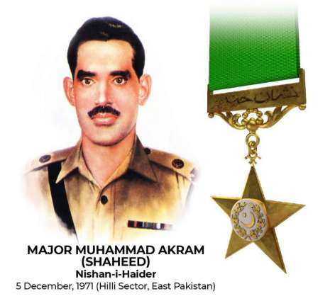 Major Muhammad Akram Shaheed, Nishan-e-Haider on his 52nd Shahadat Anniversary today