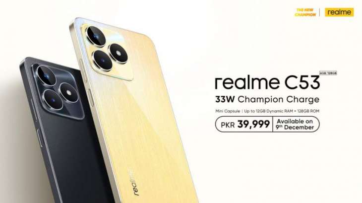 Unveiling the realme C53 – The New Champion's Legacy at Just PKR 39,999/-