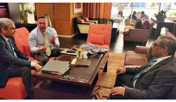 PCB Chairman Naqvi meets his South African, New Zealand counterparts in Dubai