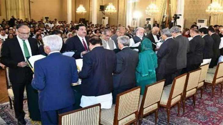Federal cabinet to take oath at Aiwan-e-Sadr today