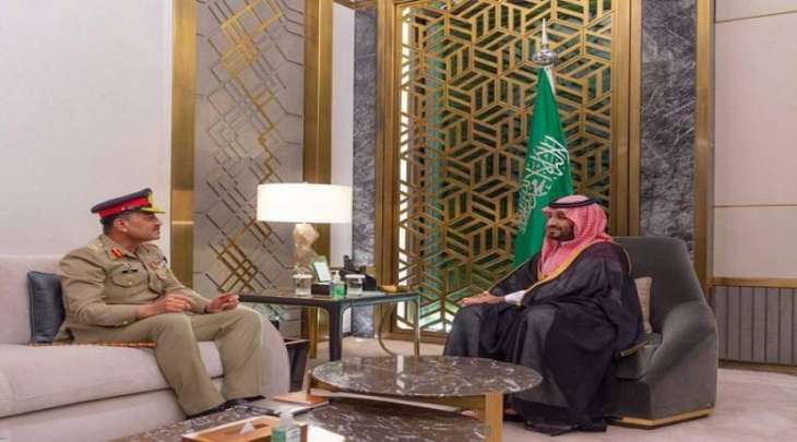 رئیس أرکان الجیش الجنرال عاصم منیر یجتمع بولي العھد السعودي
