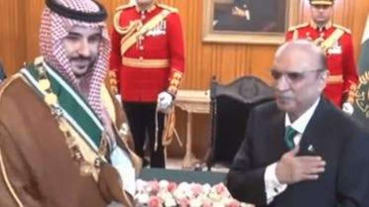 Saudi Defence Minister Prince Khalid Bin Salman honored with Nishan-e-Pakistan award