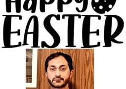 Happy Easter to the Christian community living all over the world including Pakistan. Khawaja Rameez Hasan