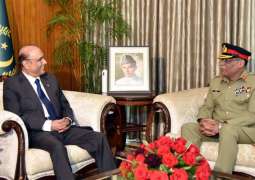 President lauds role of Pakistan’s Armed Forces in defending national frontiers