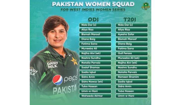Five women cricketers make comeback to Pakistan's white-ball squads for West Indies series