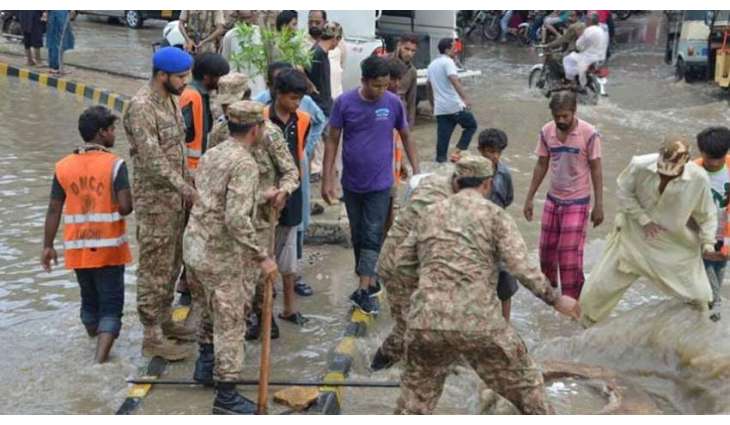 Pakistan Army continues rescue operations in rain-affected areas