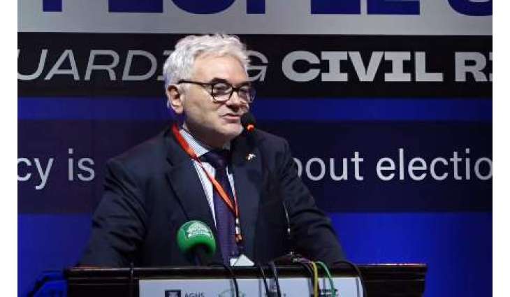 Pro-Palestinian protester disrupts German envoy’s speech in Lahore’s rights conference