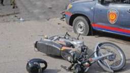 Over- speeding bus crushed to death two bike riders