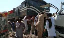Four passengers injured as train hit an empty vehicle