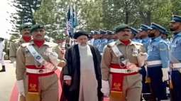 Formal welcome ceremony for Iranian President held in Islamabad