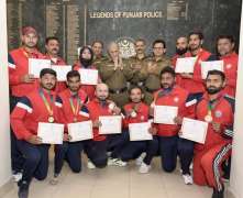 Punjab Police cricket honored with shields, medals & CCI certificates