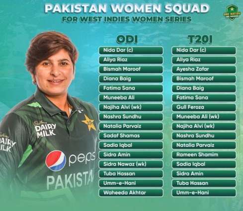Five women cricketers make comeback to Pakistan's white-ball squads for West Indies series