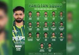Pakistan name 18-player squad for Ireland and England