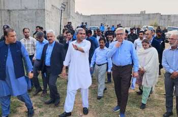 Interior Minister visits site of under construction Jail in Islamabad