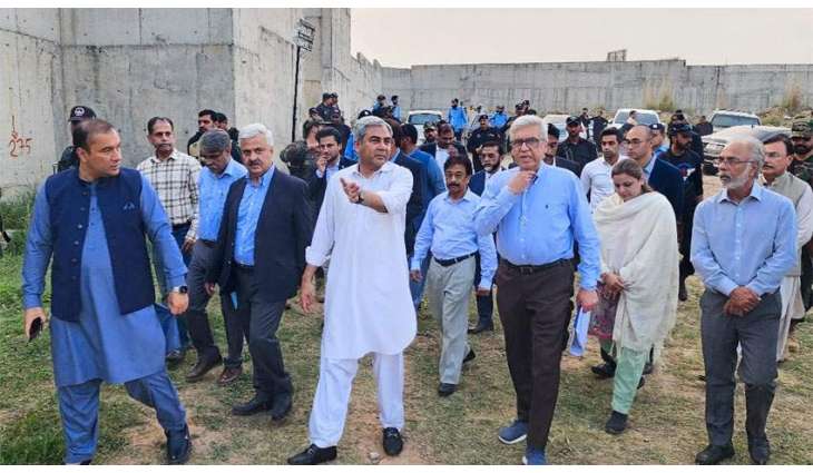 Interior Minister visits site of under construction Jail in Islamabad