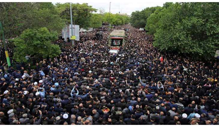 Sea of people attends funeral of President Raisi in Tehran