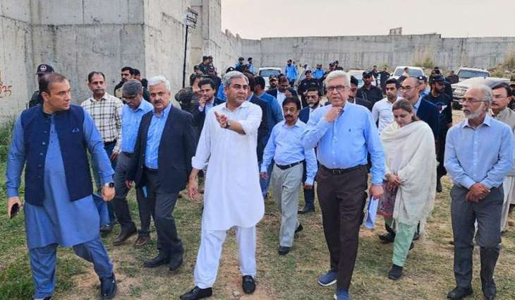 Interior Minister visits site of under construction Jail in Islamabad