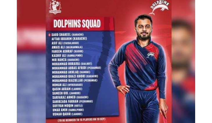 Pakistan Test Vice-Captain Saud Shakeel to lead Dolphin squad in Champions One-Day Cup

 
