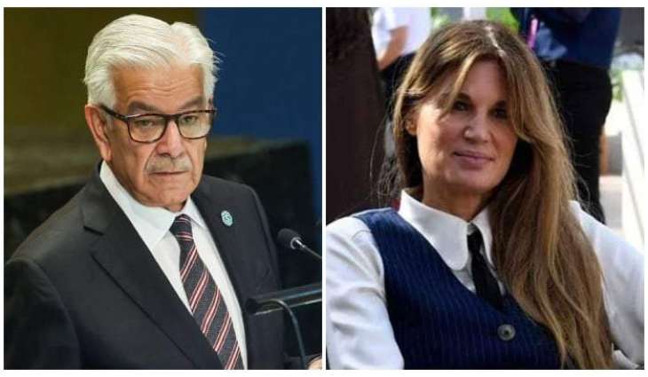 Khawaja Asif reacts to Jemima’s concerns over Imran Khan’s well-being in jail