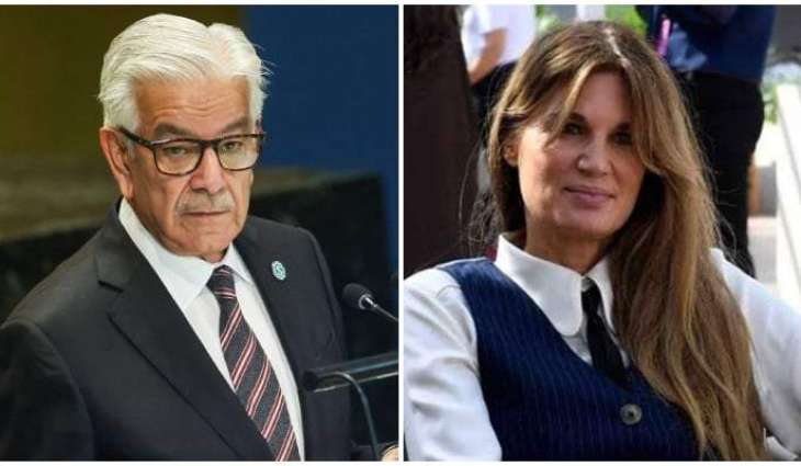 Khawaja Asif reacts to Jemima’s concerns over Imran Khan’s well-being in jail