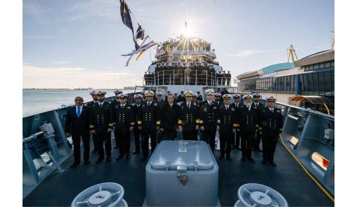 PAKISTAN NAVY COMMISSIONS OFFSHORE PATROL VESSEL PNS YAMAMA IN ROMANIA