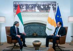 President of Cyprus receives Abdullah bin Zayed to discuss bilateral relations, regional issues